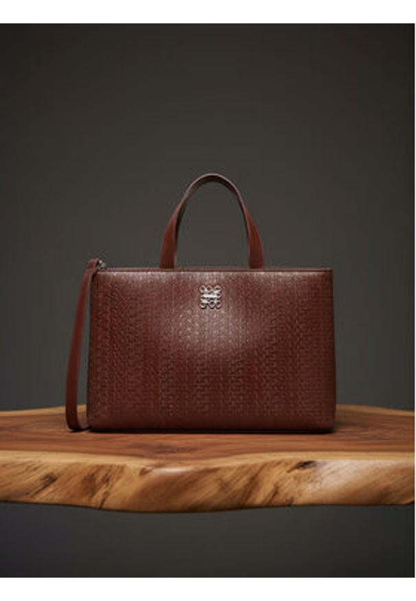 Nine West Torebka CEO-HAMPSHIRE-III-LDA8174 Brązowy. Kolor: brązowy