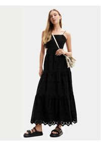 Desigual Sukienka letnia Malver 24SWVW12 Czarny Regular Fit. Kolor: czarny. Materiał: bawełna. Sezon: lato #3