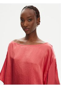 Pinko - PINKO Bluzka 104671 A2BU N55 Koralowy Relaxed Fit. Kolor: pomarańczowy. Materiał: syntetyk