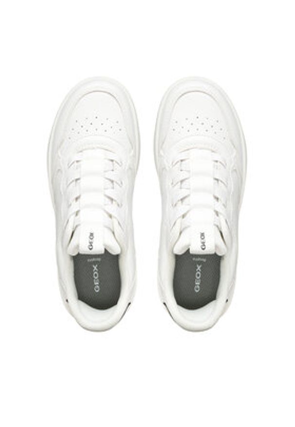 Geox Sneakersy J65NRA 05415 C0404 D 2 Biały. Kolor: biały. Materiał: skóra