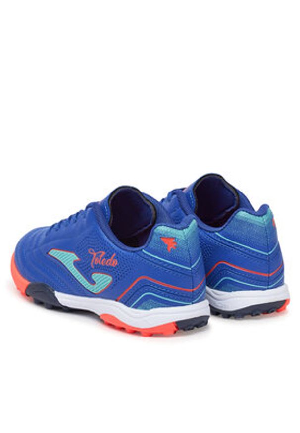 Joma Buty do piłki nożnej Toledo Jr 2504 TOJS2504TF Niebieski. Kolor: niebieski. Materiał: skóra