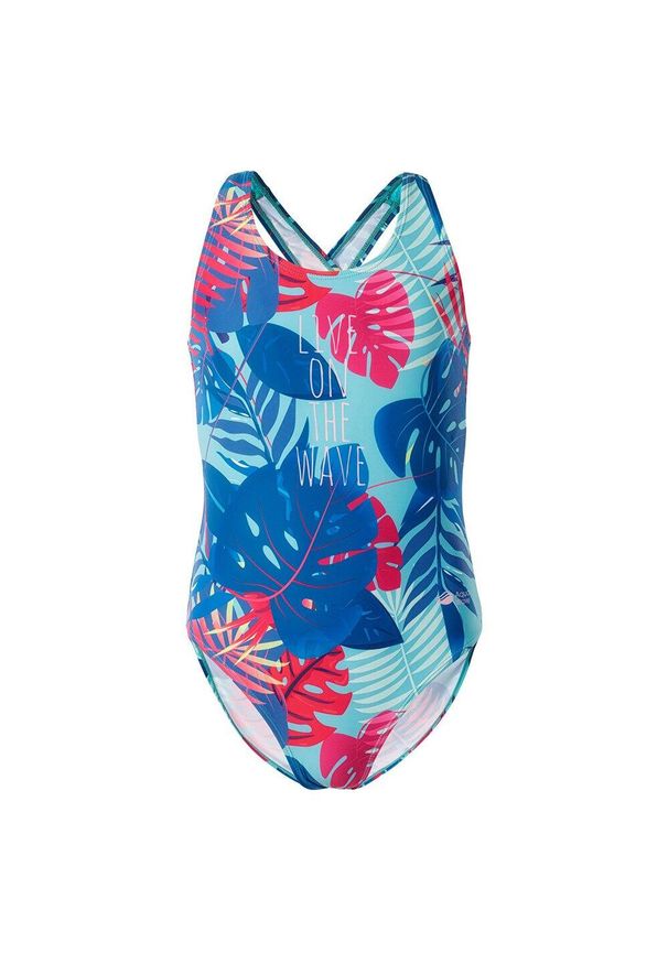 AquaWave - Dziewczęcy Jednoczęściowy Kostium Kąpielowy Salava. Kolor: niebieski