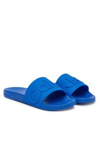 Calvin Klein Klapki Nemo - Contoured Emblem Logo Sliders HM0HM02113 Niebieski. Kolor: niebieski. Materiał: syntetyk #6