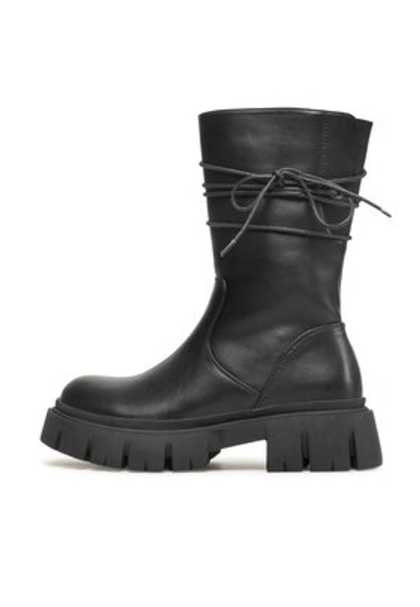 Jenny Fairy Botki WS5816-03 Czarny. Kolor: czarny. Materiał: skóra