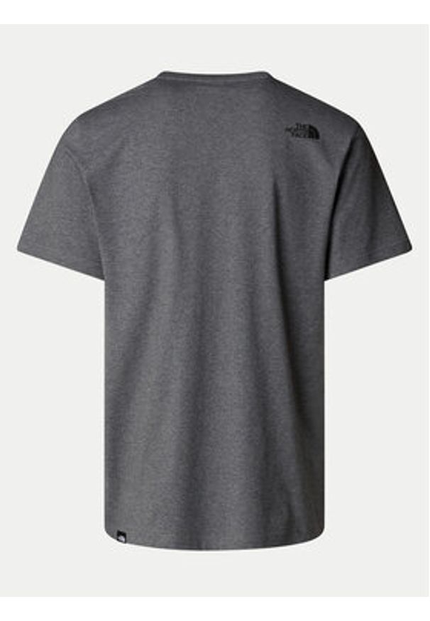 The North Face T-Shirt Easy NF0A8A6C Szary Regular Fit. Kolor: szary. Materiał: bawełna, syntetyk