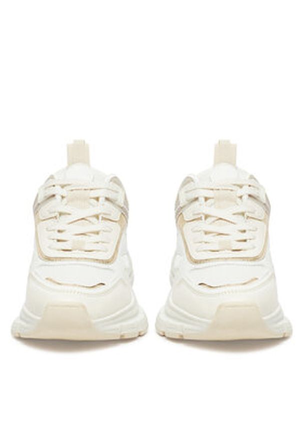 DeeZee Sneakersy AM24257 Beżowy. Kolor: beżowy. Materiał: skóra, zamsz