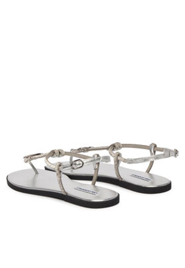 Karl Lagerfeld - KARL LAGERFELD Sandały Olympia II KL87416 Srebrny. Kolor: srebrny. Materiał: syntetyk