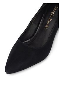 Sergio Bardi Czółenka WFA1935-1Z-SB Czarny. Kolor: czarny. Materiał: skóra, zamsz. Obcas: na szpilce #5