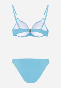 Born2be - Czarne Bikini Biustonosz z Koralikami i Kokardą i Wiązane Figi Kąpielowe Raicine. Kolekcja: plus size. Kolor: czarny. Długość: długie #4