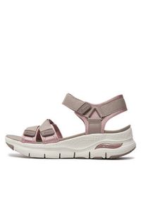 skechers - Skechers Sandały Arch Fit-Fresh Bloom 119305/TPPK Beżowy. Kolor: beżowy. Materiał: materiał #4