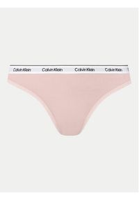 Calvin Klein Underwear Komplet 3 par stringów Thong 3Pk 000QD5209E Kolorowy. Materiał: bawełna. Wzór: kolorowy #6