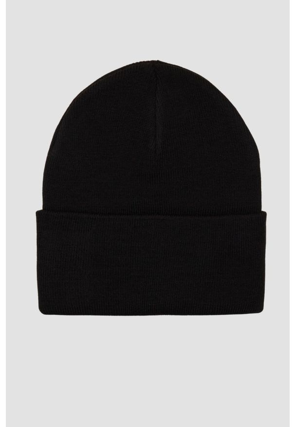 La Martina - LA MARTINA Czarna czapka beanie. Kolor: czarny