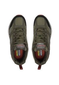 skechers - Skechers Sneakersy Verketta 51898/OLBK Khaki. Kolor: brązowy. Materiał: materiał #5