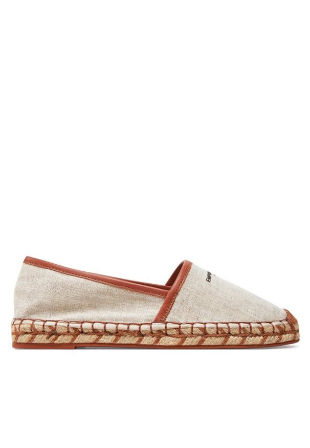 Emporio Armani Espadryle X3S033 XR136 A102 Beżowy. Kolor: beżowy. Materiał: materiał