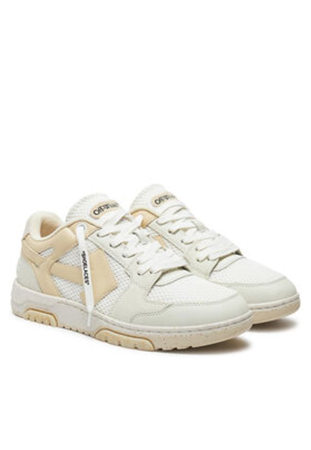 OFF-WHITE - Off-White Sneakersy OMIA243G23LEA0010104 Écru. Materiał: materiał