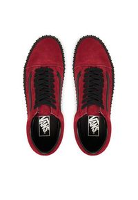Vans Sneakersy Old Skool Creeper VN000DCEBRD1 Bordowy. Kolor: czerwony. Materiał: skóra, zamsz. Model: Vans Old Skool #4