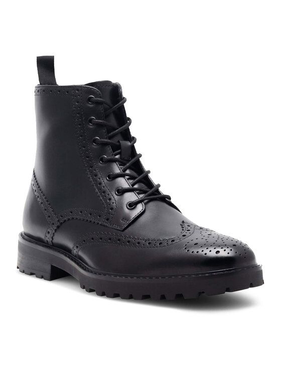 ◆RIETI◆ BLACK 2size GINO col.01 Czarne trzewiki Gino Rossi 5905588165811 - Trzewiki męskie