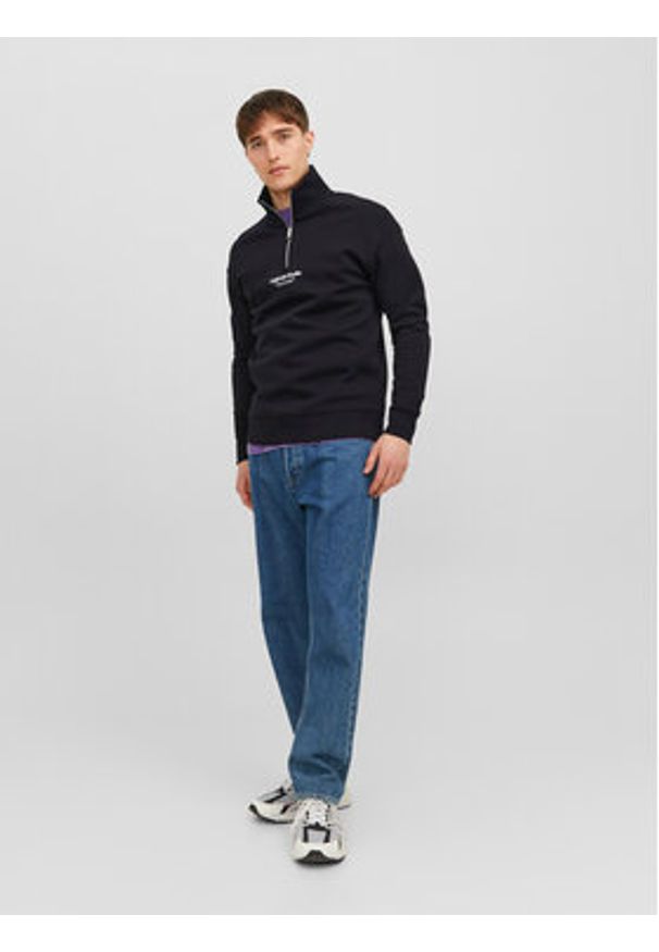Jack & Jones - Jack&Jones Bluza Vesterbro 12241777 Czarny Relaxed Fit. Kolor: czarny. Materiał: syntetyk