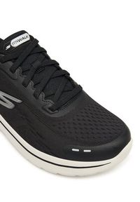 skechers - Skechers Sneakersy Go Walk Arch Fit N-Joy 217075 BKW Czarny. Kolor: czarny. Materiał: materiał #4