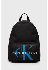 Calvin Klein Jeans - Plecak. Kolor: czarny. Materiał: poliester, materiał. Wzór: nadruk, paski, gładki #1