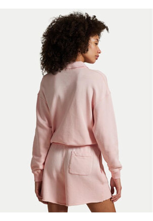 Polo Ralph Lauren Bluza 211965097007 Różowy Relaxed Fit. Typ kołnierza: polo. Kolor: różowy. Materiał: bawełna