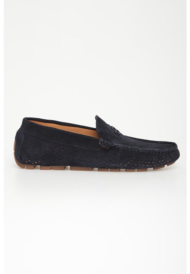Baldinini - Loafersy męskie skórzane BALDININI. Materiał: skóra