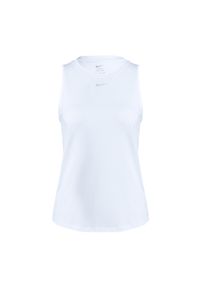 Tank top treningowy damski Nike One Classic Dri-Fit. Kolor: biały. Technologia: Dri-Fit (Nike). Sport: fitness