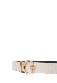 Guess Pasek Damski BW7861 P3430 Écru. Materiał: skóra