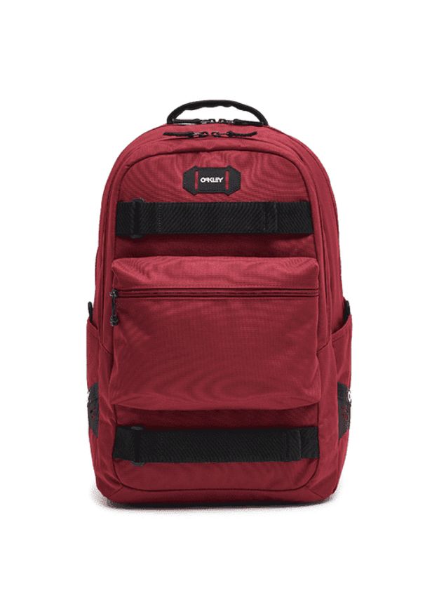 Oakley plecak miejski Street Skate Backpack Raspberry U. Kolor: czerwony. Wzór: paski. Styl: street