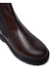 Tommy Jeans Sztyblety Tjm Leather Chelsea Boot EM0EM01448 Brązowy. Kolor: brązowy. Materiał: skóra