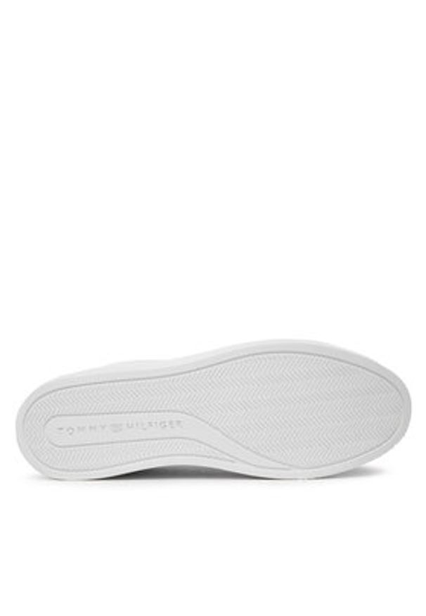 TOMMY HILFIGER - Tommy Hilfiger Sneakersy Essential Cupsole Sneaker FW0FW07687 Biały. Kolor: biały. Materiał: skóra