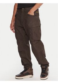 G-Star RAW - G-Star Raw Spodnie materiałowe MA1 Cargo D26945-D388 Brązowy Regular Fit. Kolor: brązowy. Materiał: bawełna