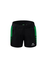 ERIMA - Szorty damskie Erima Worker Six Wings. Kolor: czarny, zielony, wielokolorowy. Sport: fitness