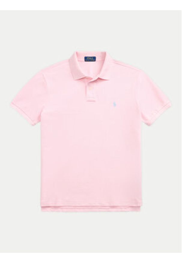 Polo Ralph Lauren Polo 710536856453 Różowy Slim Fit. Typ kołnierza: polo. Kolor: różowy. Materiał: bawełna