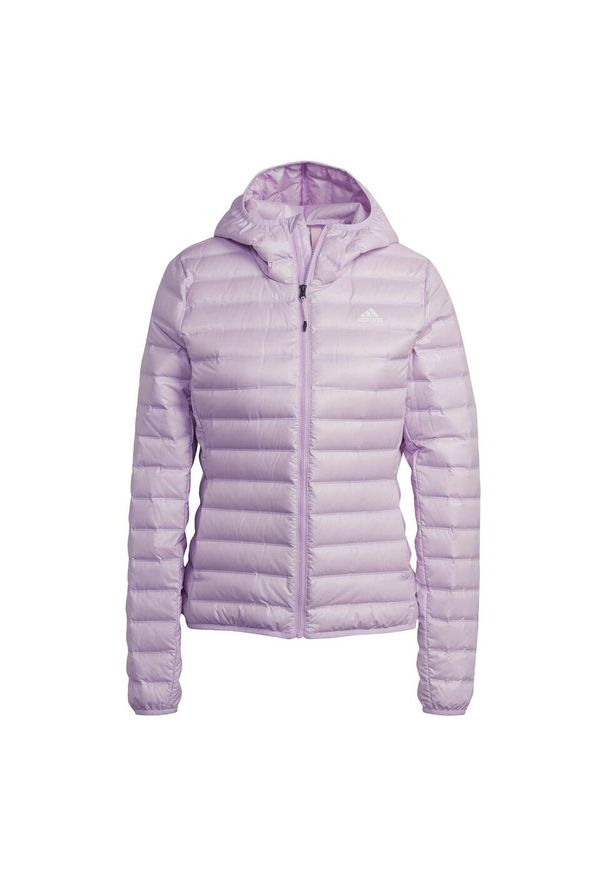 Adidas - Varilite Down Jacket. Kolor: różowy. Materiał: puch