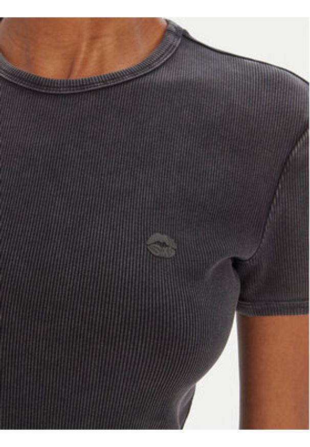 Miss Sixty T-Shirt 6S2SJ39400 Szary Slim Fit. Kolor: szary. Materiał: bawełna