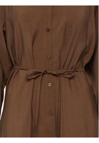 Fransa Sukienka koszulowa 20612435 Brązowy Relaxed Fit. Kolor: brązowy. Materiał: wiskoza. Typ sukienki: koszulowe #7