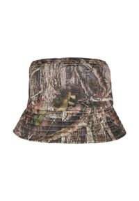 FLEXFIT - Czapka Dwustronna Tree Camo Sherpa Bucket Hat. Kolor: brązowy