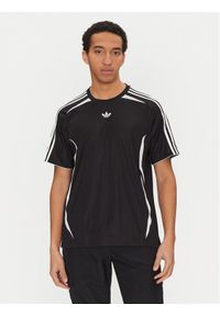 Adidas - adidas T-Shirt adicolor Teamgeist JC6229 Czarny Loose Fit. Kolor: czarny. Materiał: syntetyk