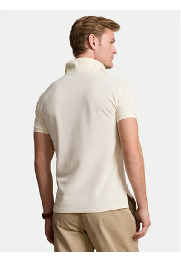 Polo Ralph Lauren Polo 710536856417 Écru Slim Fit. Typ kołnierza: polo. Materiał: bawełna