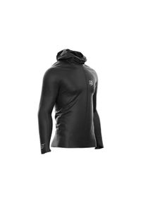 Kurtka do biegania męska Compressport Hurricane Waterproof 10/10 Jacket. Kolor: czarny