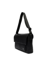Calvin Klein Saszetka Emblem Hw Flap Messenger LV04D3299G Czarny. Kolor: czarny. Materiał: skóra #6