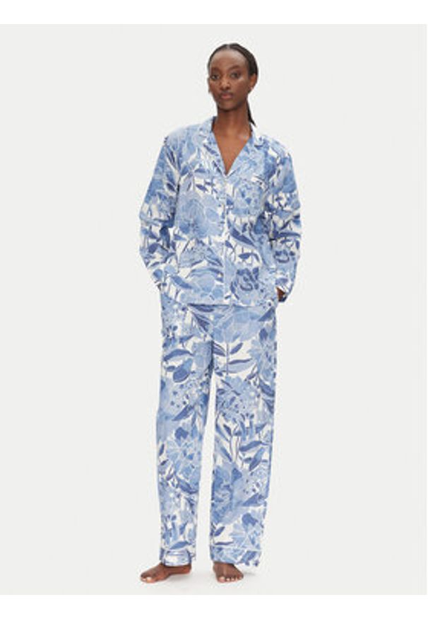 GAP - Gap Spodnie piżamowe 531506-15 Niebieski Relaxed Fit. Kolor: niebieski. Materiał: bawełna
