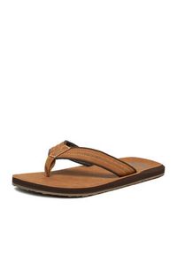 Quiksilver Japonki 808416 Brązowy. Kolor: brązowy. Materiał: materiał #2
