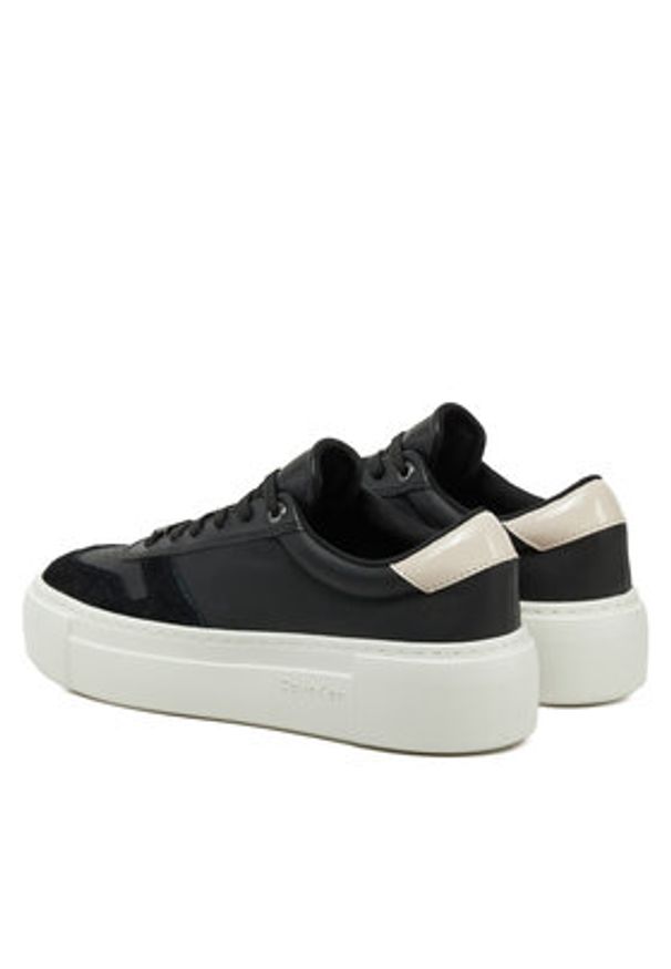 Calvin Klein Sneakersy HW0HW02409 Czarny. Kolor: czarny. Materiał: skóra
