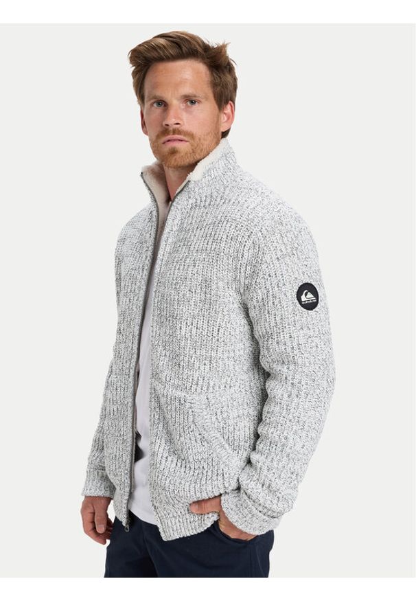 Quiksilver Kardigan Boketto EQYSW03324 Szary Regular Fit. Kolor: szary. Materiał: bawełna