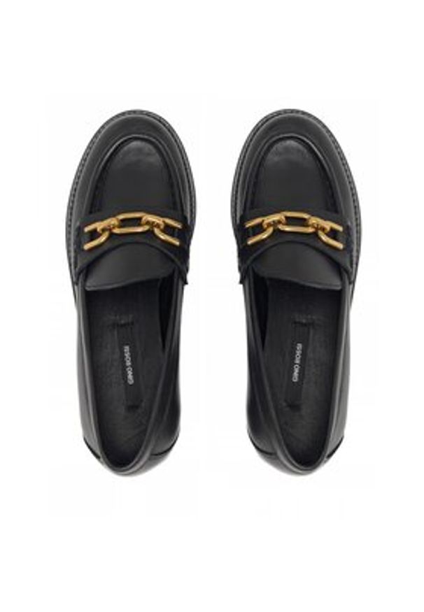 Gino Rossi Loafersy Sara 23SS91 Czarny. Kolor: czarny. Materiał: skóra