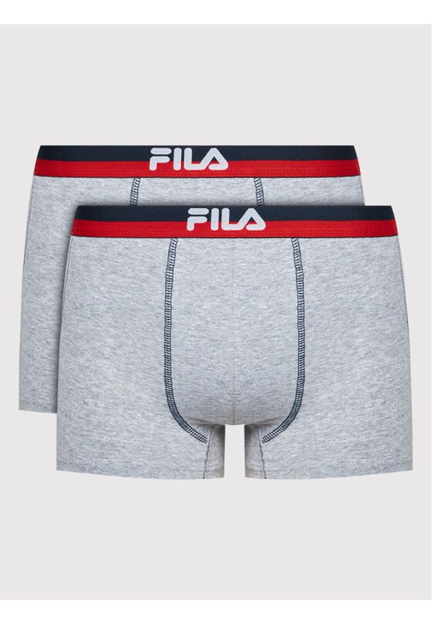 Fila Komplet 2 par bokserek FU5020/2 Szary. Kolor: szary. Materiał: bawełna