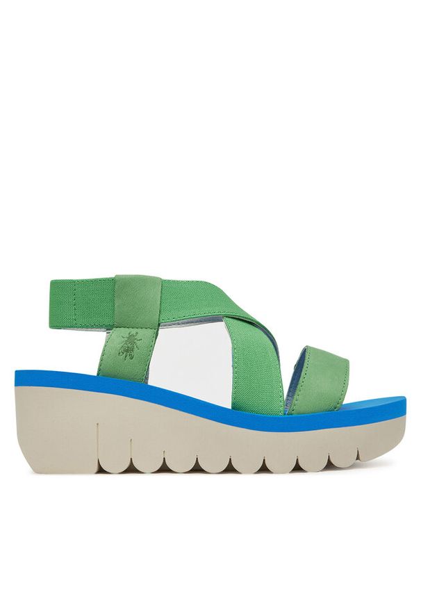 Sandały Fly London. Kolor: zielony