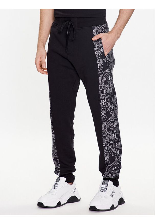 Spodnie dresowe Versace Jeans Couture. Kolor: czarny. Materiał: dresówka